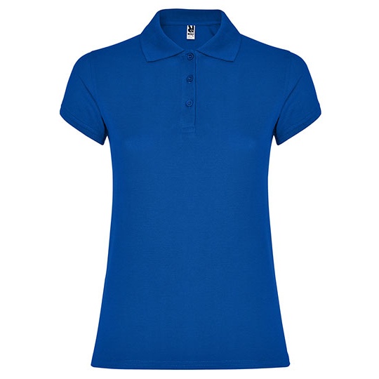 Damska koszulka polo slim RY6634 - Royal Blue 05