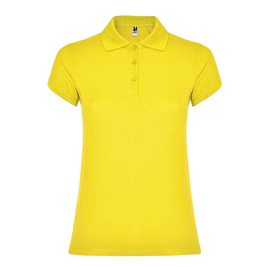 Koszulka Polo Damska Slim Pika RY6634 - Yellow 03
