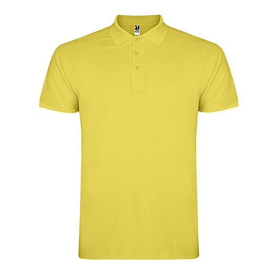 Koszulka Polo Męska Pique RY6638 - Amarillo Maiz 163