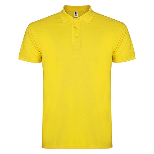 Koszulka Polo Dziecieca Bawelniana Pika RY6638K - Yellow 03