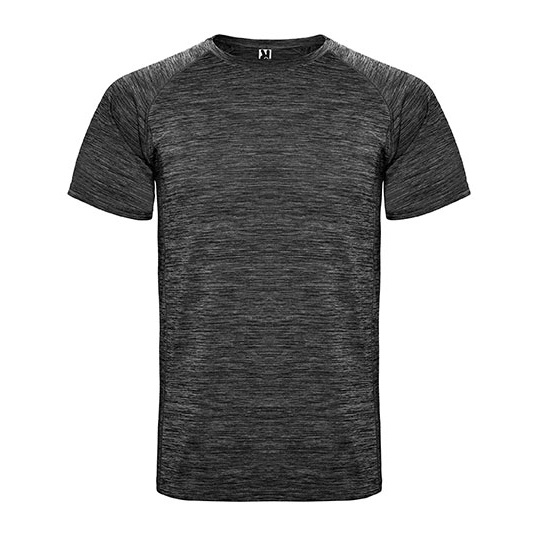 Męski T-shirt Funkcyjny Raglanowy RY6654 - Heather Black
