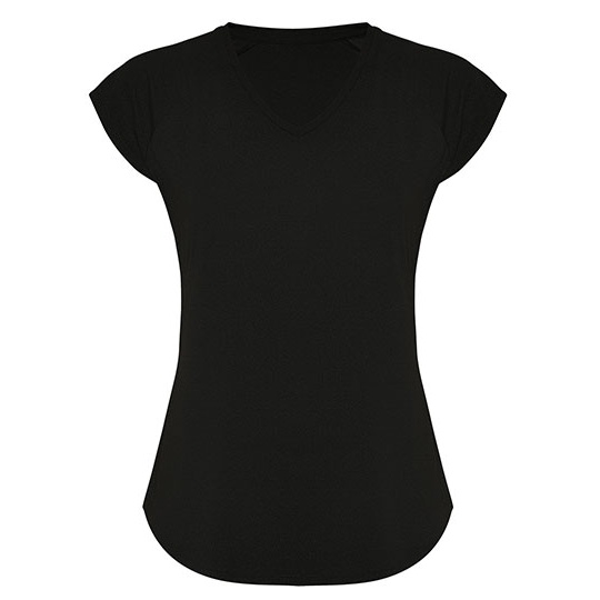 T-shirt Damski Dopasowany Funkcyjny RY6658 - Black 02