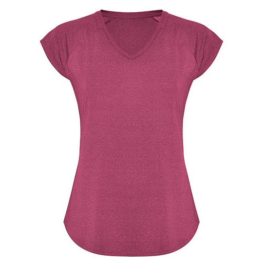 T-shirt Damski Dopasowany Funkcyjny RY6658 - Heather Rosette 252