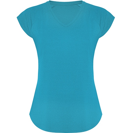 T-shirt Damski Dopasowany Funkcyjny RY6658 - Heather Turquoise 246