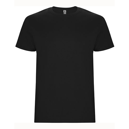 T-Shirt Meski Bez Szwow Bocznych Bawelniany RY6681 - Black 02
