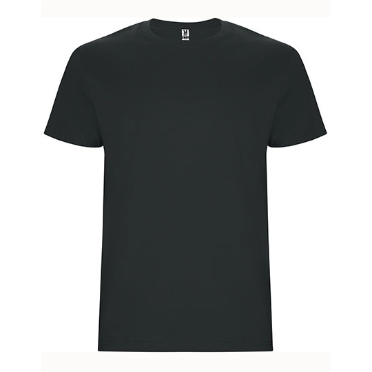 T-Shirt Meski Bez Szwow Bocznych Bawelniany RY6681 - Dark Lead 46