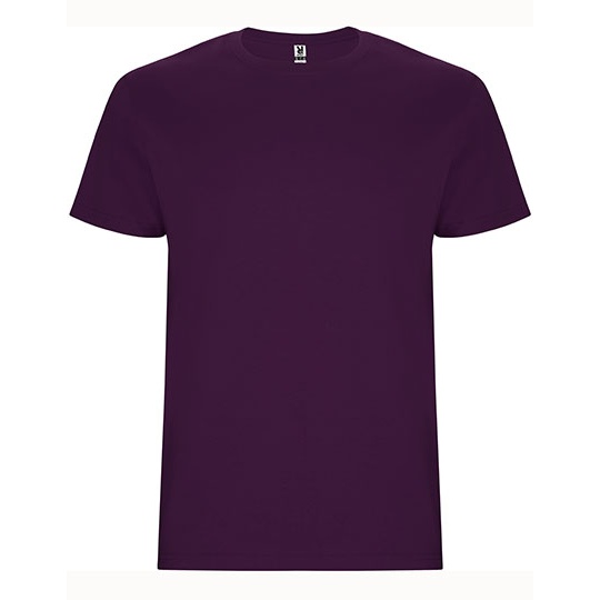 T-Shirt Męski Bez Szwów Bocznych Bawełniany RY6681 - Purple 71