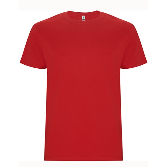 T-Shirt Meski Bez Szwow Bocznych Bawelniany RY6681 - Red 60