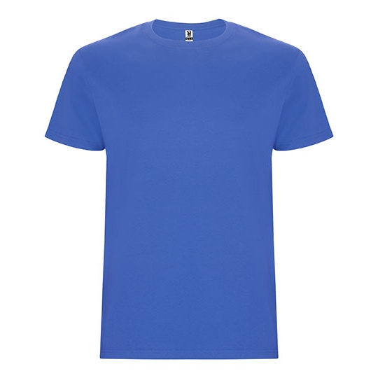 T-Shirt Męski Bez Szwow Bocznych Bawełniany RY6681 - Riviera Blue 261
