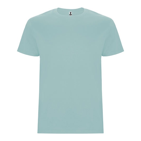 T-Shirt męski bez bocznych szwów RY6681 - Washed Blue 126