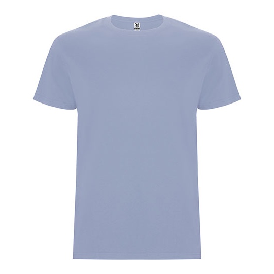 T-Shirt Męski Bez Szwów Bocznych Bawełniany RY6681 - Zen Blue 263