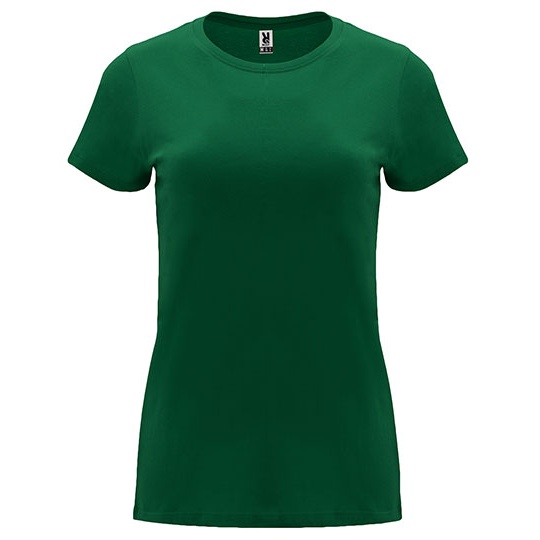 T-shirt Damski Slim Bawełniany RY6683 - Bottle Green 56