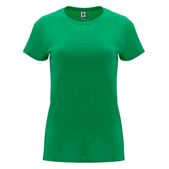 T-shirt Damski Slim Bawelniany RY6683 - Kelly Green 20