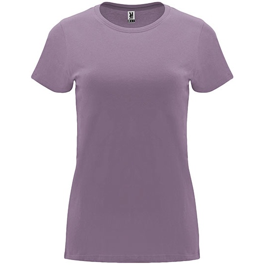 T-shirt Damski Slim Bawełniany RY6683 - Lavender 268