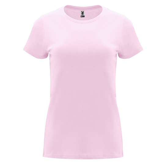 T-shirt Damski Slim Bawelniany RY6683 - Light Pink 48