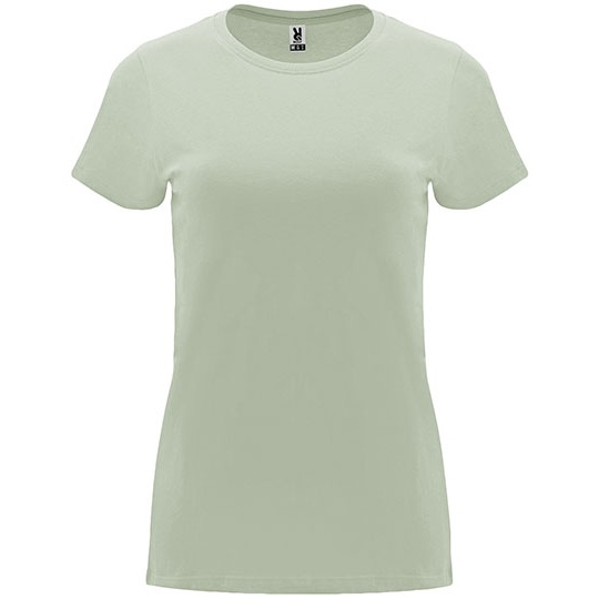 T-shirt Damski Slim Bawełniany RY6683 - Mist Green 264