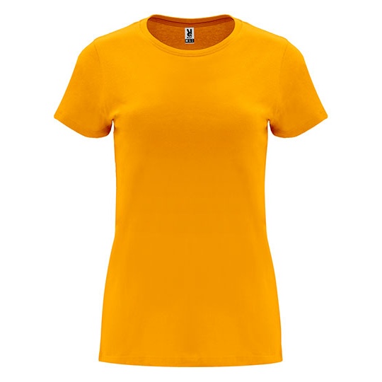 T-shirt Damski Slim Bawełniany RY6683 - Orange 31