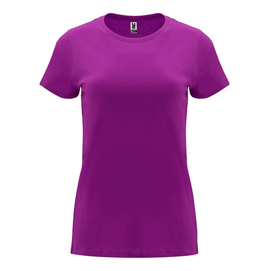 T-shirt Damski Slim Bawelniany RY6683 - Purple 71