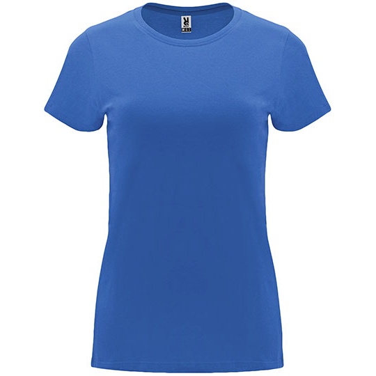 T-shirt Damski Slim Bawelniany RY6683 - Riviera Blue 261