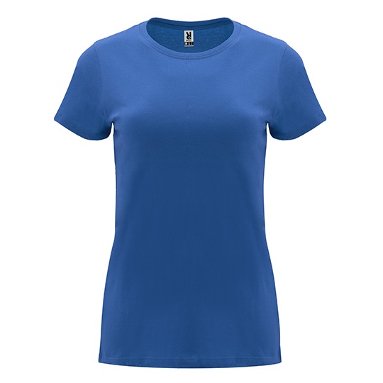 T-shirt Damski Slim Bawełniany RY6683 - Royal Blue 05