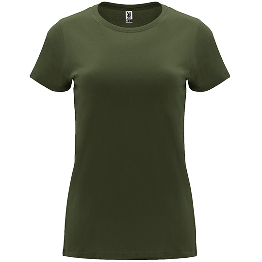 T-shirt Damski Slim Bawelniany RY6683 - Venture Green 152