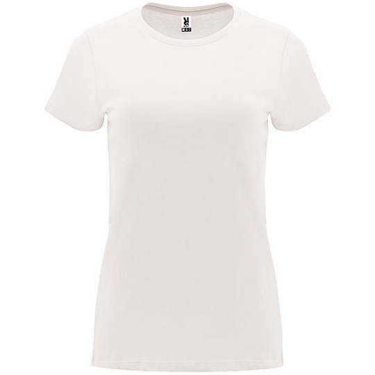 T-shirt Damski Slim Bawelniany RY6683 - Vintage White 132