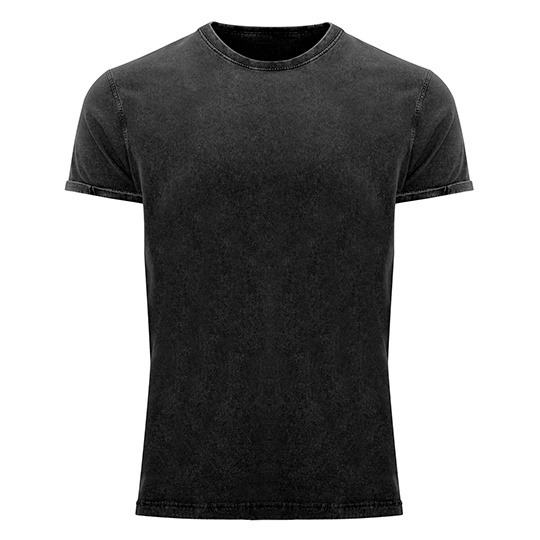 Koszulka Meska Bawelniana Jeansowy Look RY6689 - Black 02