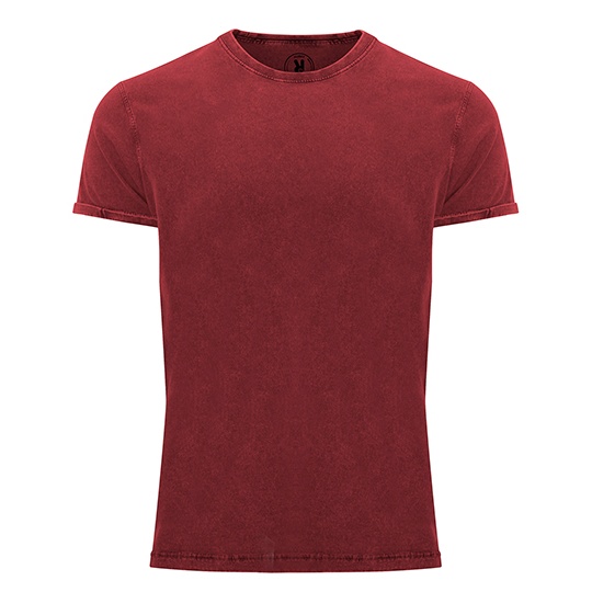 Koszulka Meska Bawelniana Jeansowy Look RY6689 - Garnet Red 57