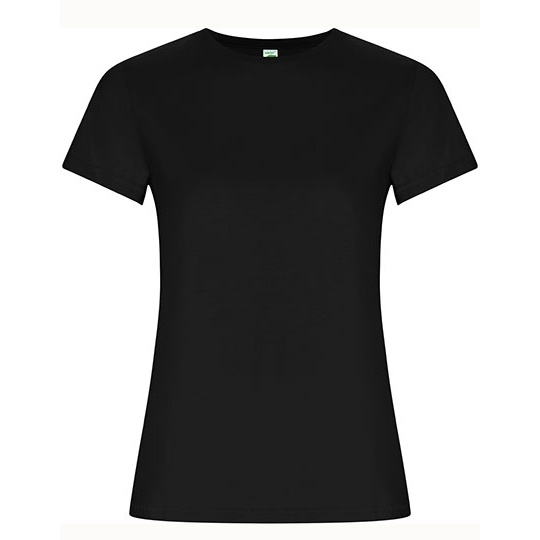 T-shirt Damski Slim Organiczna Bawełna RY6696 - Black 02