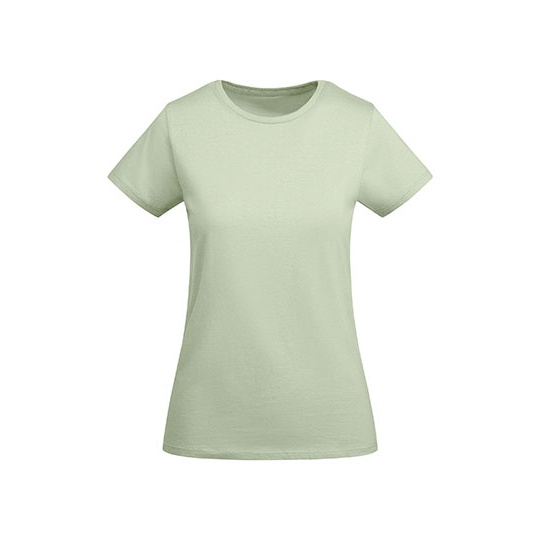 T-shirt Dopasowany Bawelna Organiczna RY6699 - Mist Green 264
