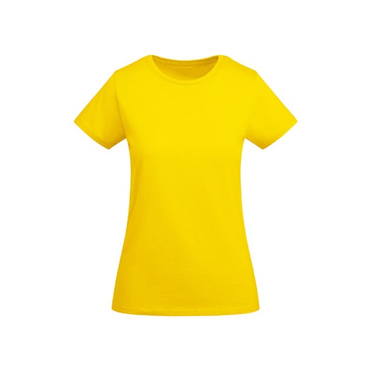T-shirt Dopasowany Bawelna Organiczna RY6699 - Yellow 03