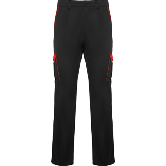 Spodnie twillowe z elastycznym pasem RY8408 - Black 02 & Red 60