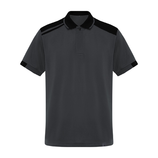 Koszulka Polo Męska Pika Oddychająca RY8410 - Lead 23 & Black 02