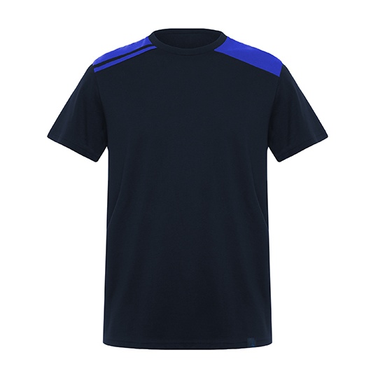 Koszulka Meska Bawelna Poliester Jersey RY8411 - Navy Blue 55 & Royal Blue 05