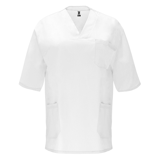 Tunika Unisex Krotki Rekaw Twill RY9098 - White 01
