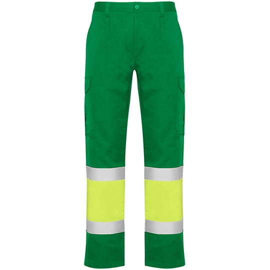 Spodnie robocze odblaskowe RY9300 - Garden Green 52 & Fluor Yellow 221