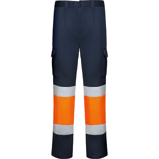 Spodnie Robocze Hi-Vis Stretch RY9312 - Navy Blue 55 & Fluor Orange 223