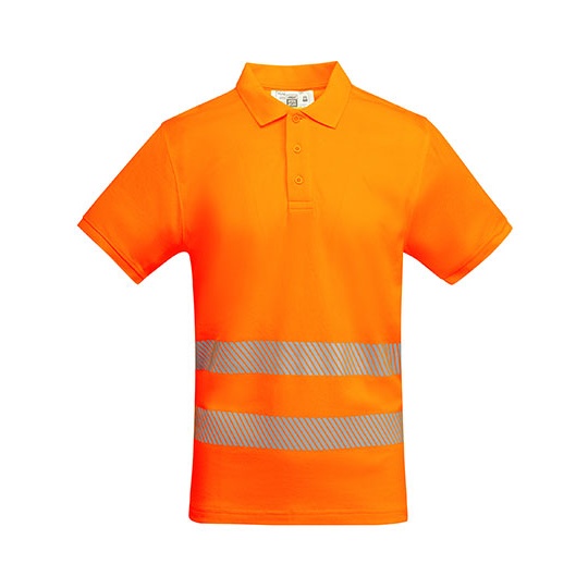 Koszulka Polo Meska Krotki Rekaw Oddychajaca Hi-Vis RY9318 - Fluor Orange 223