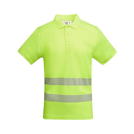 Koszulka polo z krótkim rękawem RY9318 - Fluor Yellow 221