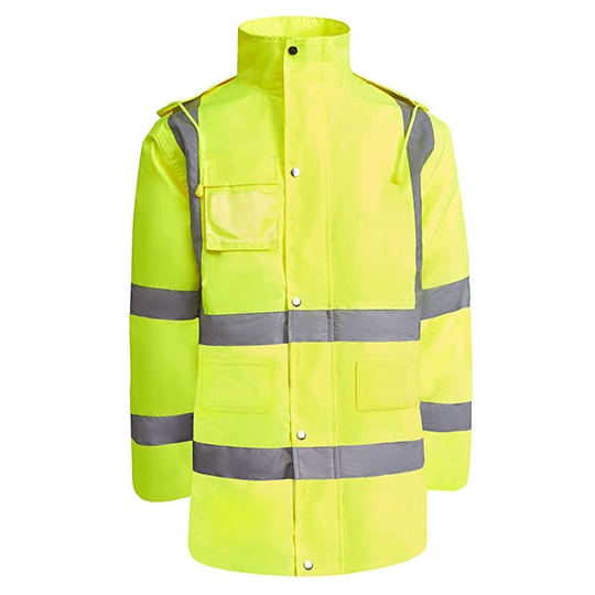 Kurtka Robocza Odblaskowa Pikowana Wodoodporna RY9320 - Fluor Yellow 221