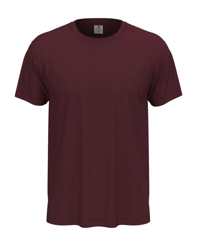 T-shirt Klasyczny Unisex Melanżowy S140 - Burgundy Red