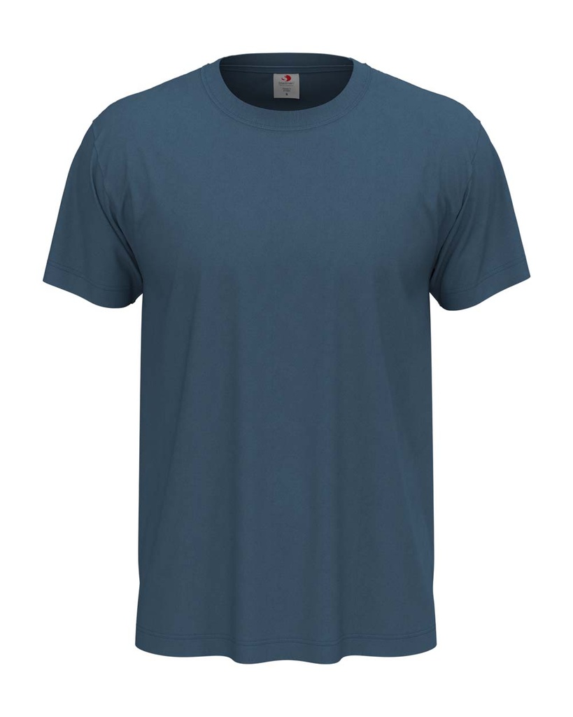 T-shirt Klasyczny Unisex Melanżowy S140 - Denim Blue