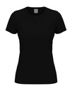 T-shirt Damski Klasyczny Bawelniany S141 - Black Opal
