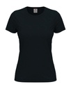 T-shirt Damski Klasyczny Bawelniany S141 - Blue Midnight