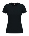T-shirt Damski Klasyczny Bawelniany S141 - Blue Midnight