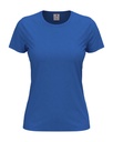 T-shirt Damski Klasyczny Bawelniany S141 - Bright Royal