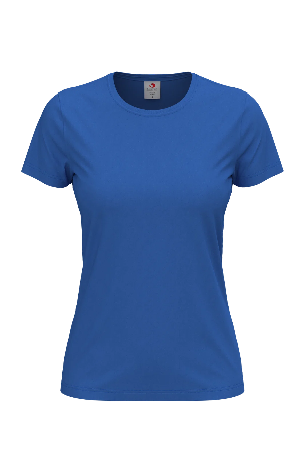 T-shirt Damski Klasyczny Bawelniany S141 - Bright Royal