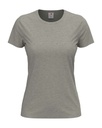 T-shirt Damski Klasyczny Bawelniany S141 - Grey Heather