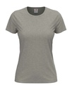 T-shirt Damski Klasyczny Bawelniany S141 - Grey Heather