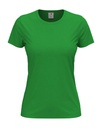 T-shirt Damski Klasyczny Bawelniany S141 - Kelly Green
